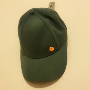 Cap Hat by JAMESON Green with Copper Hardware
